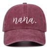 Винтажная стираная джинсовая бейсболка Nana Love с вышивкой Хлопковая кепка Повседневная Хип-хоп Папина шляпа Высокое качество