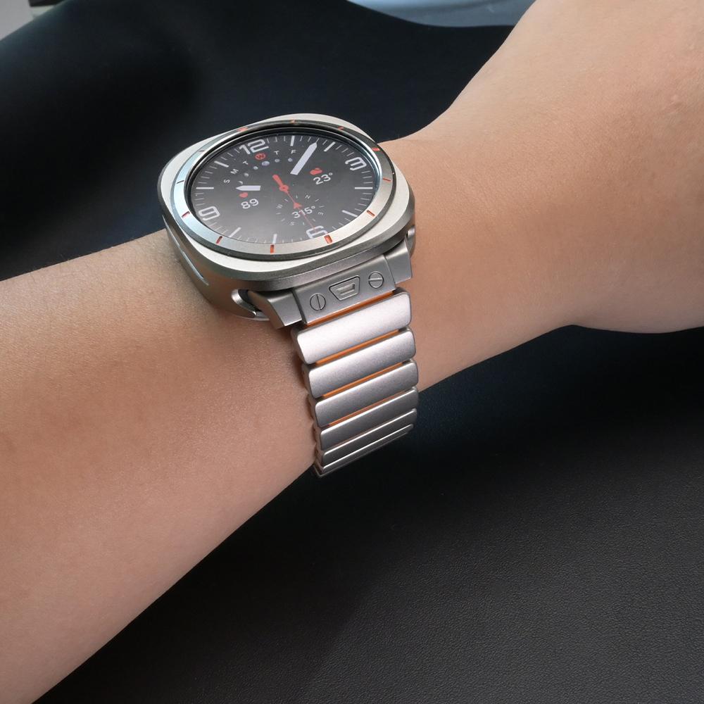 Титановый ремешок для Samsung Galaxy Watch Ultra2 2025 Роскошный металлический браслет для SAMSUNG GALAXY Ultra Watch 47 мм 2024 Аксессуары