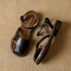 Fairy Style Retro Buckle Bag Head Hollow Sandals Female Summer 2025 New Flat-soled Soft-soled Comfortable Shoes