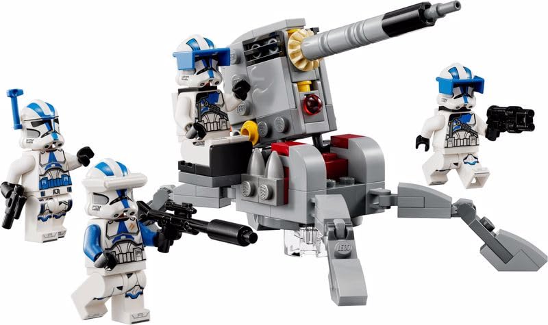 LEGO Star Wars Боевой набор Клонов 501-го легиона - Игрушка, Конструктор, Образовательная игрушка для мальчиков и девочек, Возраст 6, 7, 8, 9 лет, Космическая тематика, Артикул 7