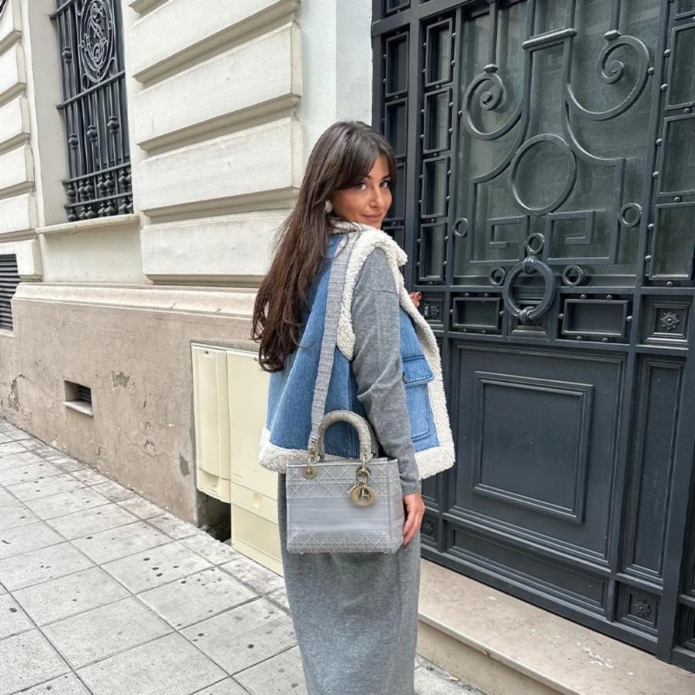 Модный жилет без рукавов из овечьей шерсти, женский толстый лоскутный женский жилет, куртка осень-зима, теплые повседневные плюшевые женские топы с лацканами