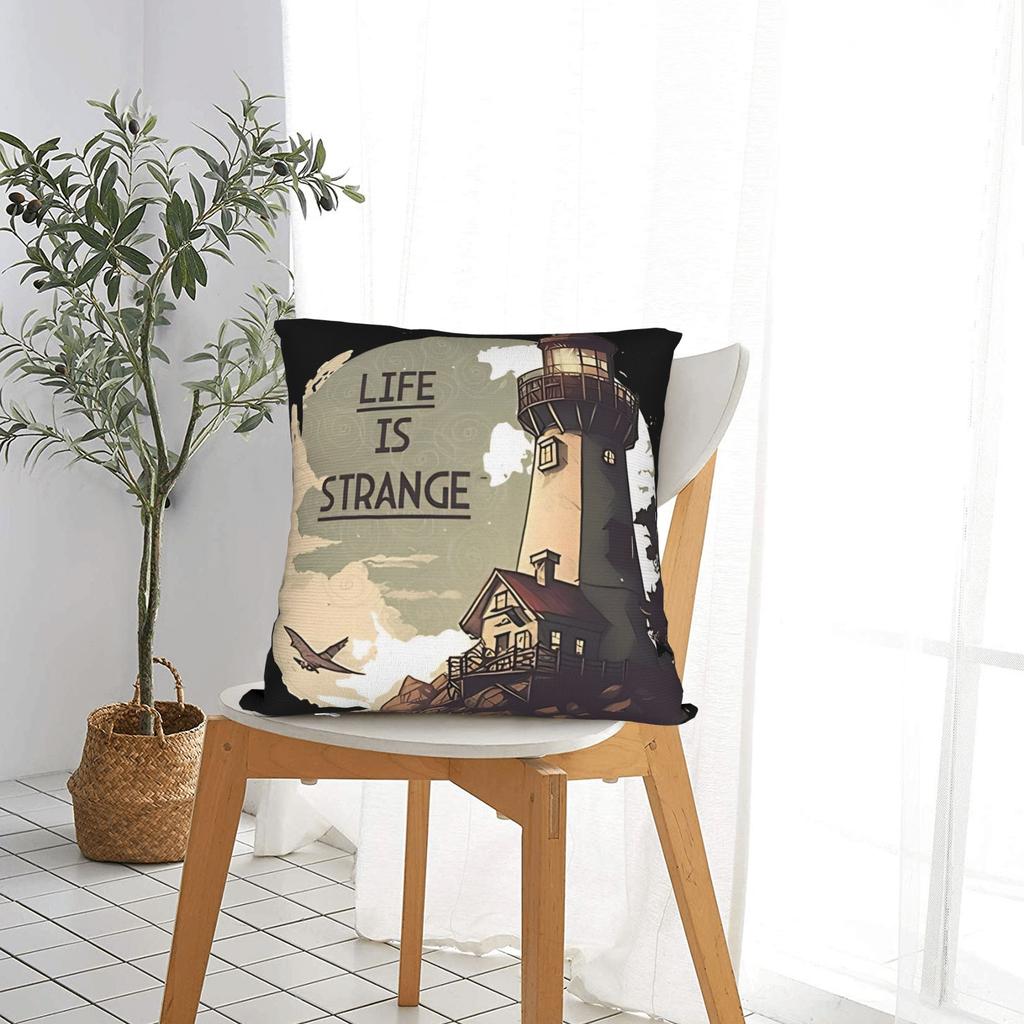 Pillow Case Life Is Stranges Design Pillow Cover For Living Room Bed Chair Fashion Pillowcases