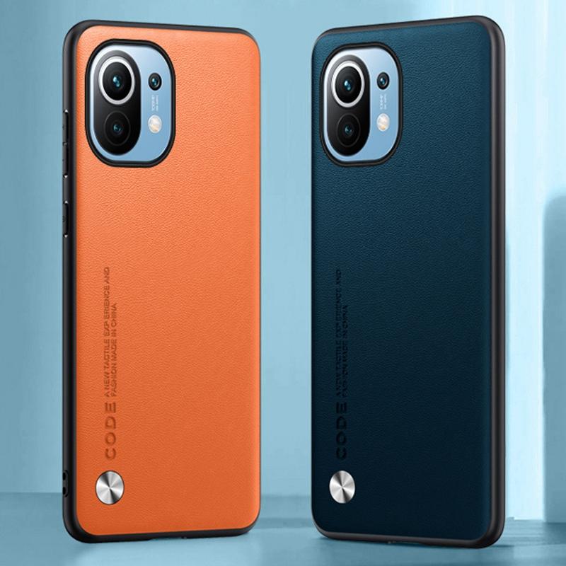 Роскошный чехол из искусственной кожи для Xiaomi Mi 11 Mi11, задняя крышка, матовый силиконовый противоударный чехол для телефона с полной защитой для Xiaomi 11 5G