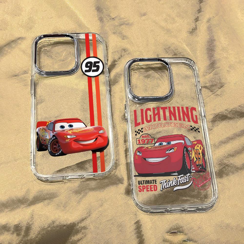 Чехол для телефона Cars L-Lightning M-McQueen для Google Pixel 10 9 8 7 8A 9A XL Pro 4G 5G Прозрачный Мягкий Силиконовый TPU Задняя Крышка