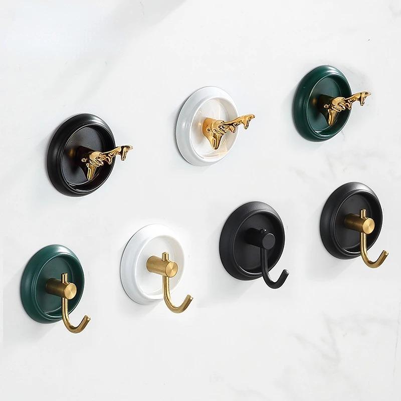 Кухонный клейкий крючок без перфорации, крючок из нержавеющей стали, креативный липкий крючок без перфоратора, крючки для полотенец, держатель для ложки, кухня