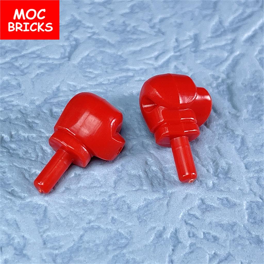 5 пар MOC Кирпичи Часть тела Рука Боксерская перчатка 4 см Фигурка носить bb0524 bb0523 Строительные блоки DIY Куклы Игрушки Подарки для детей