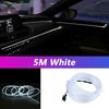 5M Car Interior Led Strip Light Neon EL Wiring Decorative Lamp For Auto DIY Flexible Ambient Light USB Party Atmosphere Diode