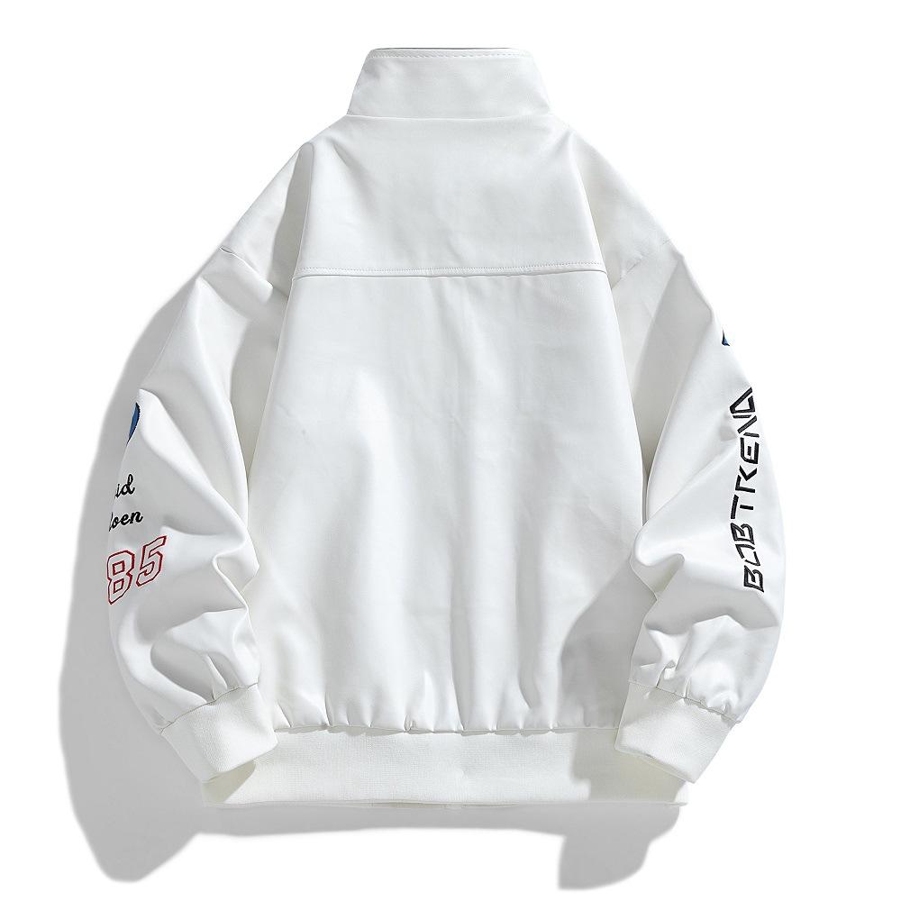 Autumn and Winter New Men's Leather Jacket Locomotive PU Leather Slim Jacket