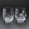 Glassworks Snow & Star Pair Glasses, 250cc, Set of 2, GW4065-42182A, Clear