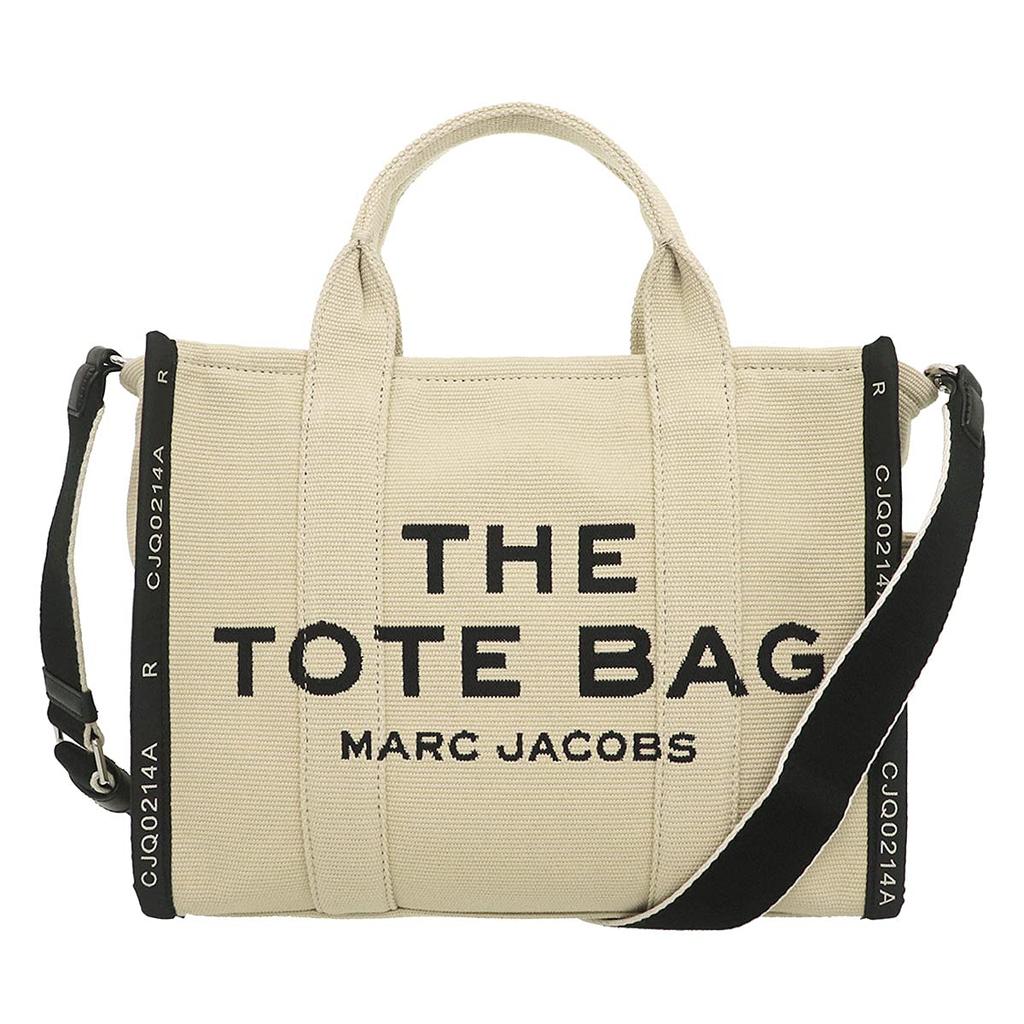 Marc Jacobs Bag M0017027 Warm Sand The Jacquard Canvas Graphic Logo Small Tote Bag [Marc Jacobs] (Tote Bag) Women's [Brand] [Item]