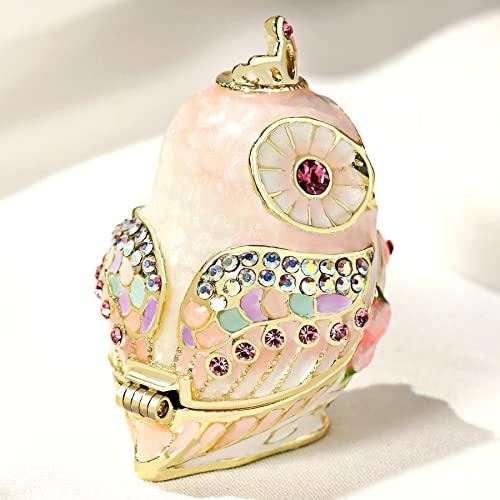 <Rose Tiara Owl (Pink)> Pierce