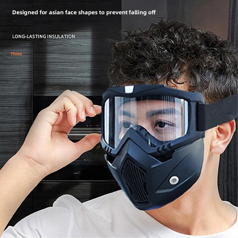Anti-fog High Definition Electric Welding Eye Mask Mask Construction Site Welding Anti-dust Splash Full Face Goggles Removable