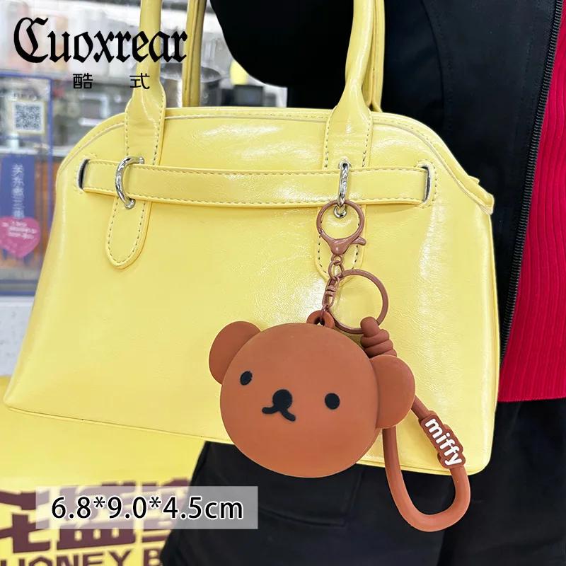 Kawaii Miffy Boris Silicone Coin Purse Cute Cartoon Mini Earphone Bag Pendant Coin Storage Bag Toy Gift for Gril