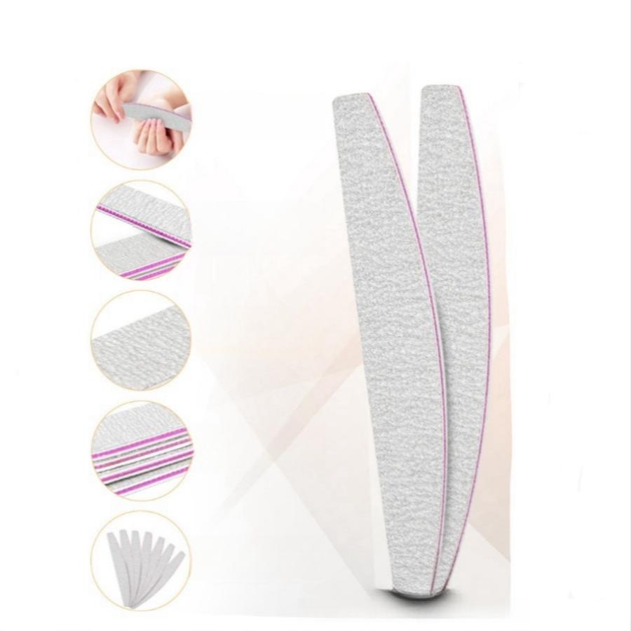5pcs/10pcs/25pcs /Lot Professional Nail File Reusable Double Sided Emery Board(100/180 Grit) Nail Styling Manicure Tool