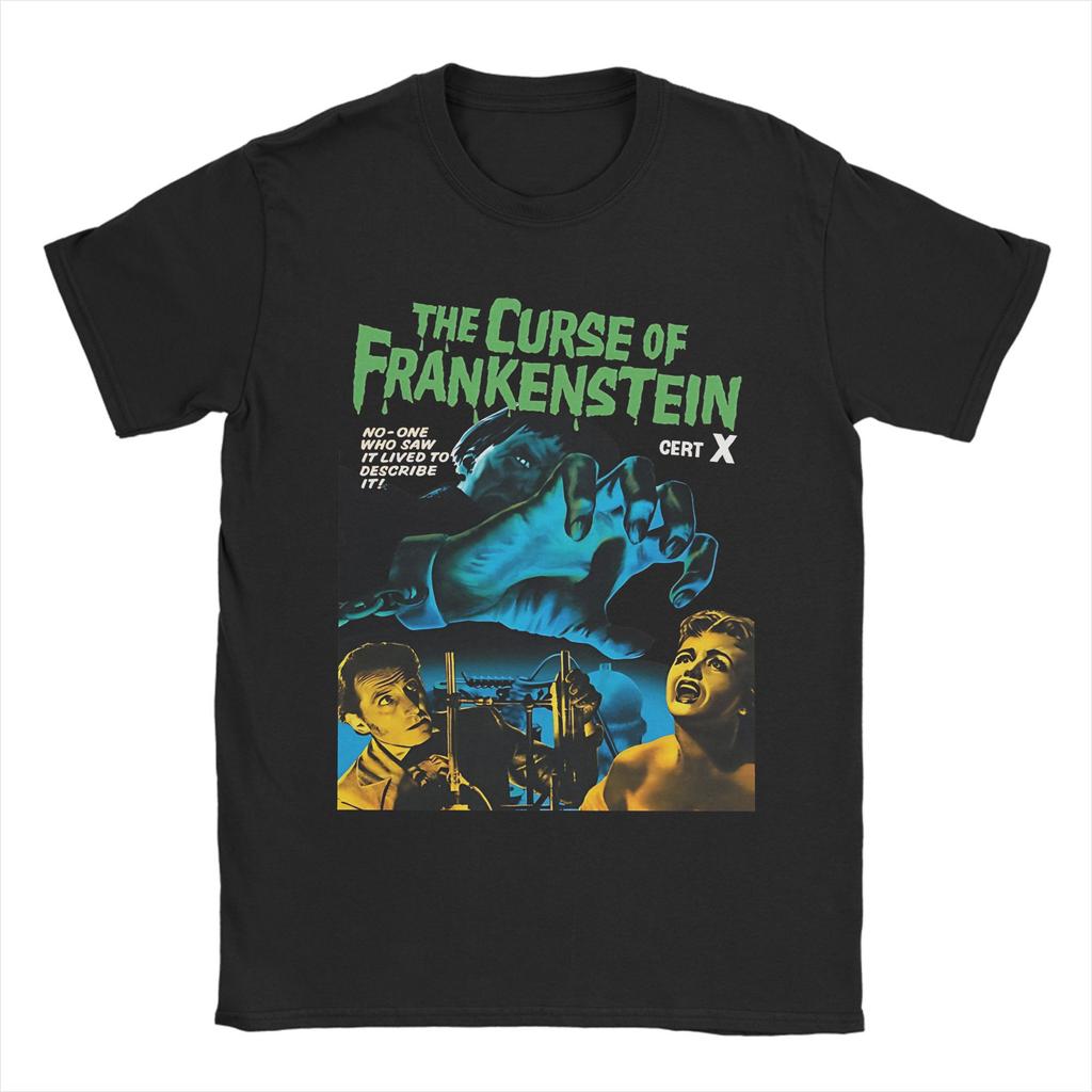 Men Women's The Curse of Frankenstein T Shirt  Pure Cotton Clothes Funny Short Sleeve Round Collar Tee Shirt 4XL 5XL 6XL T-Shirt