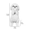 Cute Little Dog Standing Statue Creative Resin Animal Decorative Ornament Home Bedroom Living Room Outdoor Decoration Display
