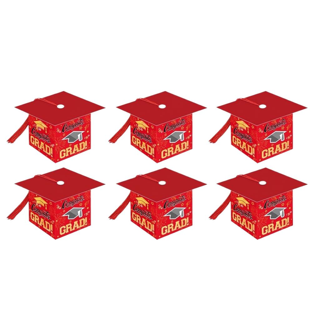 Graduation Doctoral Cap Box Surprise Candy Packaging Bags & Gift Storage Bags For Graduation Party