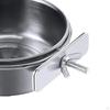Bird for Parrots with Clamp Holder, Stainless Steel Bowl Lovebirds
