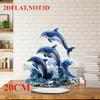 Милый дельфин, плоский акрил 2D, настольное украшение, орнаменты, подходит для офиса, гостиной, подарки, Рождество, Хэллоуин