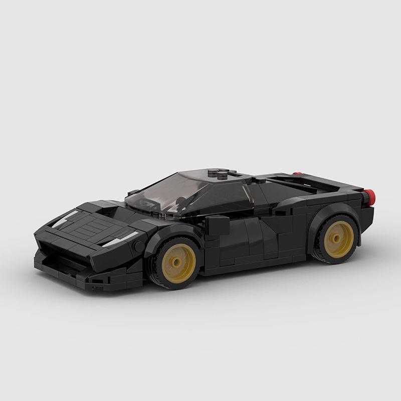Техническая Скорость MOC Автомобиль Город Супер Ралли Автомобиль Строительные Блоки Кирпичи Украшение Ретро Винтажные Игрушки Для Детей Взрослых Подарки на День Рождения