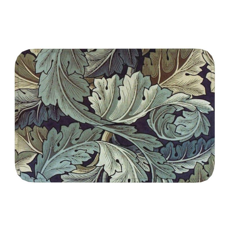 Пользовательский узор William Morris Compton Floral Art Nouveau коврик для двери ванной коврик для пола текстильный узор туалетный коврик коврик для ног
