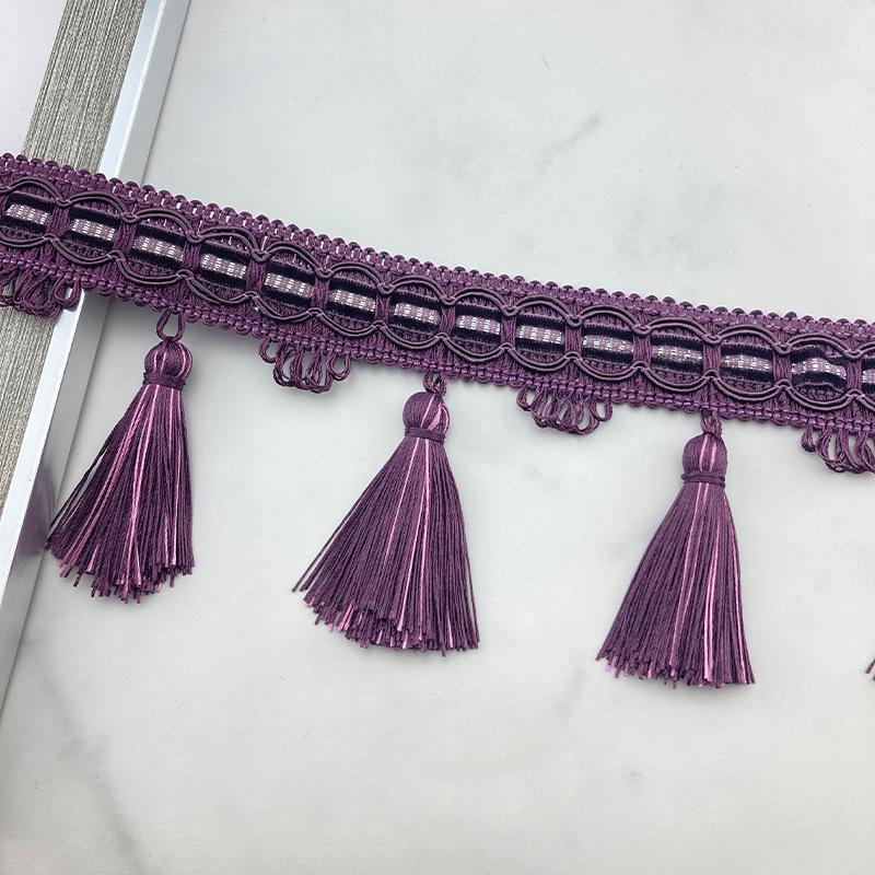 1M Tassel Lace Edging Trimming Ribbon Trim Handmade Fringe DIY Clothes Pillow Curtain Tablecloth Sofa Upholstery Decor Crafts