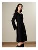 Jiuzi Anna Kou Romantic Wandering Bohemian Style Belt Knitted Dress Women's Wear 2024 Autumn New Collection