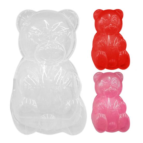 Контейнер Мишка Гамми Прозрачный Пластиковый Форма для Конфет в Виде Мишки Многоцелевой Коробка для Хранения Шоколада и Сладостей на День Святого Валентина