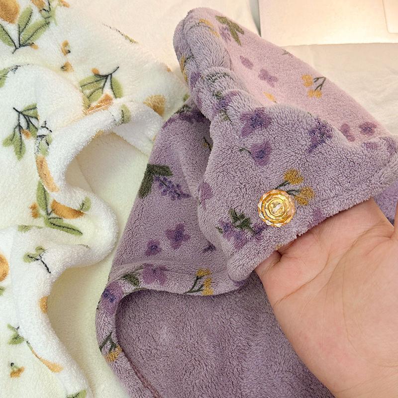 Быстросохнущая шапочка для волос, супер впитывающая мягкая банная женская головная полотенец для девочек, милое полотенце для волос, сухая шапочка для волос