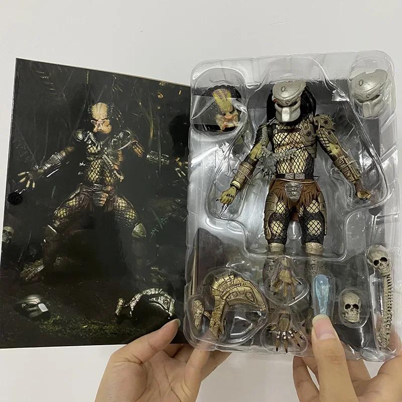NECA Хищник Охотник в Джунглях из фильма «Чужой» Фигурка Миниатюрная Высококачественная Игрушка Полка для Книг Brinquedos Коллекционная Фигурка