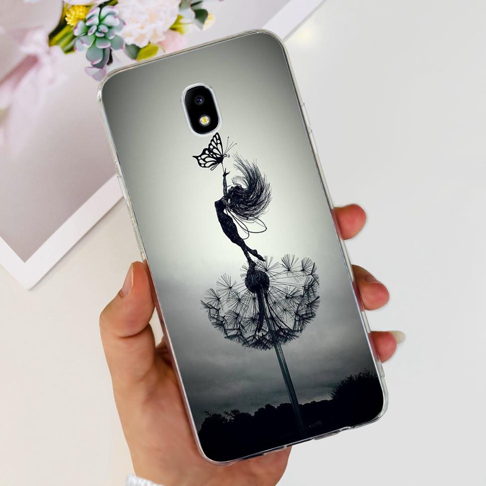 Чехол для Samsung J3 J5 J7 2017 Чехол Милый Мультяшный Кот Модные Цветы Задняя Крышка Для Samsung Galaxy J7 2017 Чехол для Телефона