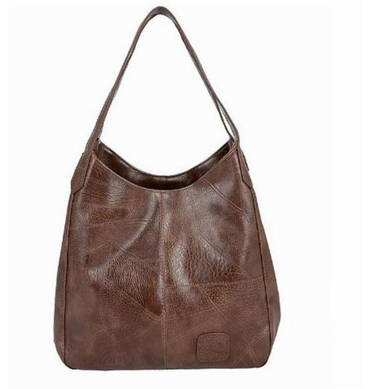 Women's Bags European And American Soft Leather Shoulder Bags Ladies All Match Shoulder Bags Simple Portable Tote Bags