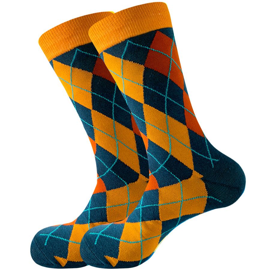 1 пара мужских носков с героями мультфильмов, удобные теплые носки с изображением утки, кокосовой пальмы, пончика, модные носки, подарочные носки в виде торта, полосатые рождественские подарки