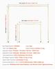 Over The Table Rod Stand with Clamp Party Arch Frame 28-98 in L Adjustable