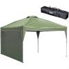 Палатка-тент ENDLESS BASE 3м x 3м с 1-сторонней сборкой до чехла для хранения с защитой от УФ-лучей 19000014, мгновенная [Легкая сборка!] Ветрозащитная вентиляция, защита,