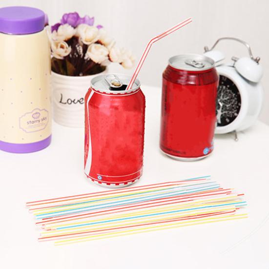 Одноразовые соломинки Разноцветные гнущиеся соломинки для питья Пищевой пластик Соломинки для горячих и холодных напитков Свадебные принадлежности для вечеринок