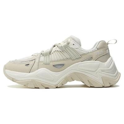 Кроссовки Sofia 1S в стиле «рыбья кость» Простые однотонные Прочные с обхватом Низкие Кроссовки «папины» Женские кроссовки Молочно-белый Бежевый F12W331111FGB