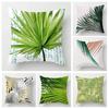 Nordic Fall Home Decor Autumn Throw Pillow Case Sofa Cushion Cover Modern 45x45cm 45*45 50x50 60x60cm 40*40cm Green Leaf Plant
