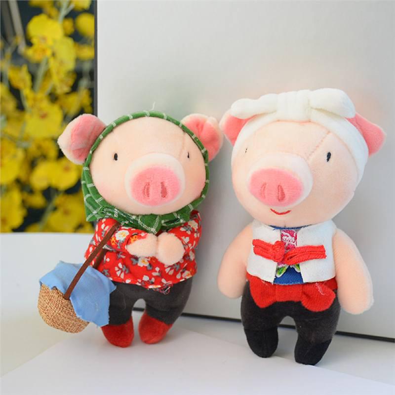 Милый плюшевый брелок-подвеска в виде свиньи - забавный, уродливо-милый подарок для пары