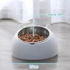 Removable Pet Bowl Stainless Steel Food Bowl Protects Cervical Vertebra 15 Degrees Oblique Mouth Cute Cat and Dog Bowl Pet