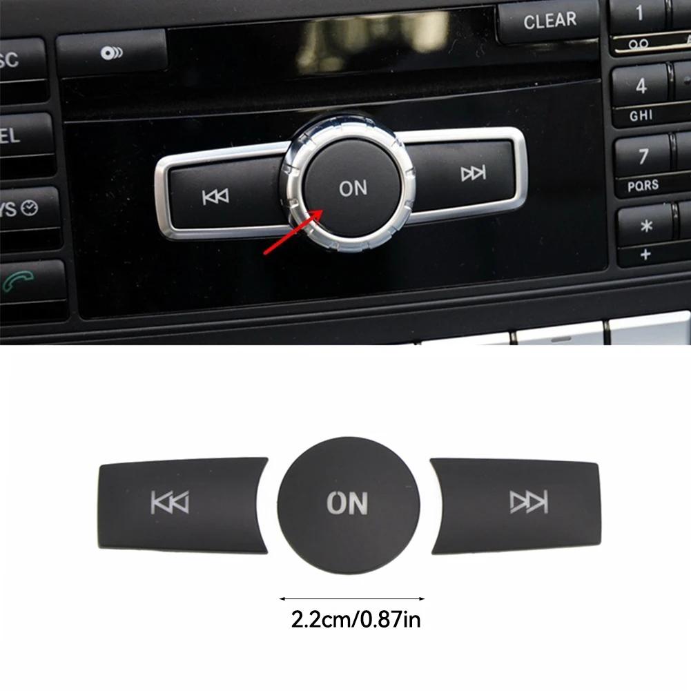 3Pcs/set Car Volume ON Buttons Cover Stickers Trim Auto Accessories For Mercedes Benz A B C ML CLS Class GLA200 ML GLK300 E260