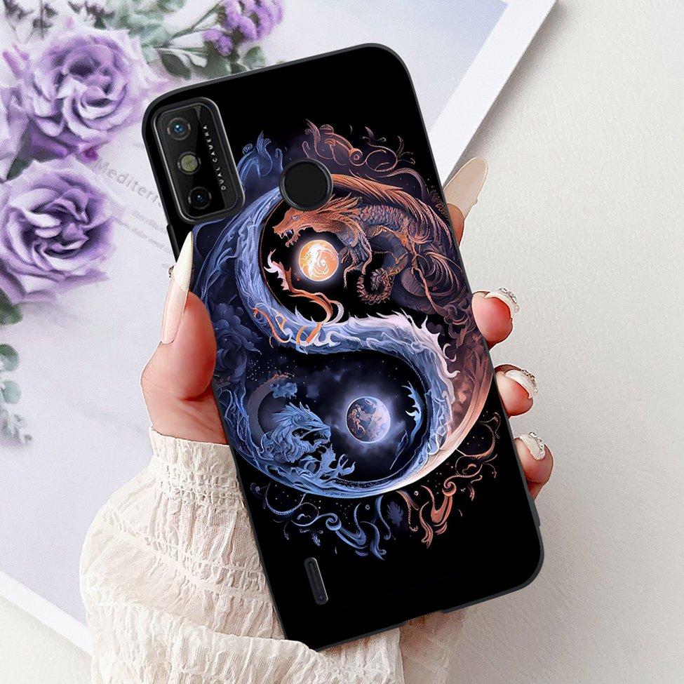 For Tecno Spark 6 Go KE5j KE5k Case For Tecno Spark Go 2020 KE5S Cover Silicone Cute Fashion Flowers Funny Painted Back Cover