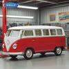 Welly 1/24 Volkswagen VW T1 BUS Сплавная машина Литые и игрушечные транспортные средства Модель автомобиля Миниатюрная масштабная модель автомобиля Игрушка для детей