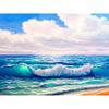 Diamond Embroidery Landscape Sea Rhinestones Full Round Diamond Painting Scenery Cross Stitch