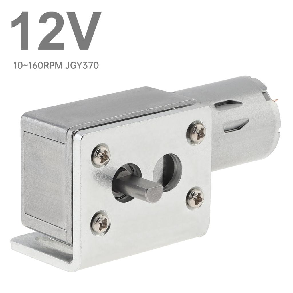 12V JGY-370 DC Червячный Мотор-редуктор Электродвигатель Высокий Крутящий Момент Двигатель Вращения с Монтажным Кронштейном, Червячный Мотор-редуктор, 6 - 160 об/мин