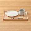 MUJI Деревянный квадратный поднос 35 см в ширину x 26 см в глубину x 2 см MDC80A2S, Натуральный, Прибл.. Высокий,