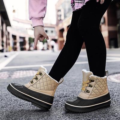 Зимние сапоги. Детские новые стильные бархатные большие хлопчатобумажные туфли. Водонепроницаемая теплая обувь. Короткие сапоги. Нескользящие детские сапоги с мягкой подошвой.