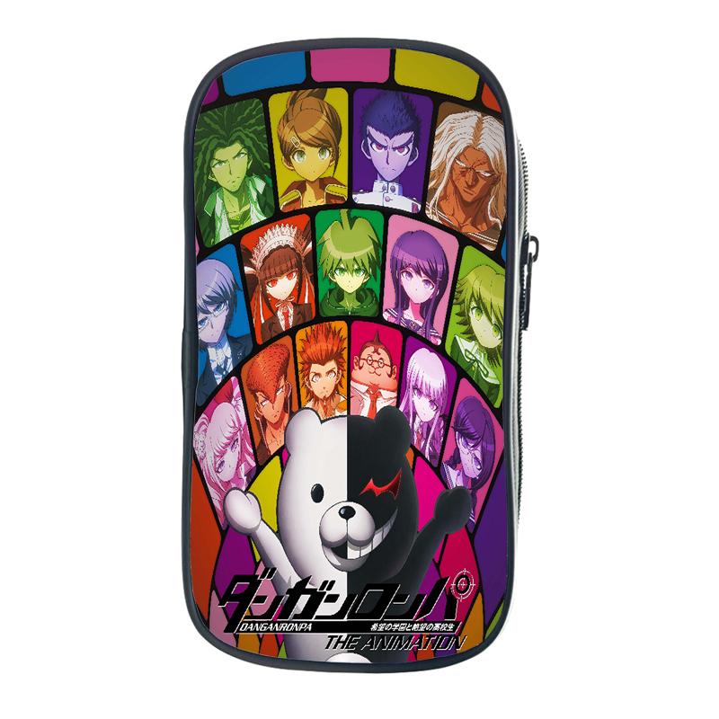 Danganronpa Monokuma пенал корейский чехол для девочек большая вместительная коробка для ручек-органайзер школьные принадлежности офисные аксессуары канцелярская сумка