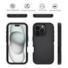 Прочный чехол с тройной защитой для iPhone 16 Pro Max: Прочный, Ударопрочный, Водонепроницаемый