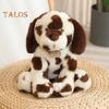 Пятнистый далматинец плюшевая игрушка 25 см супер мягкая плюшевая собака обнимающаяся сидячая поза плюшевая собака подарок для девочек мальчиков